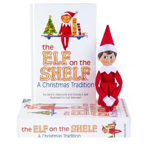 Elf on Shelf Boy with Book